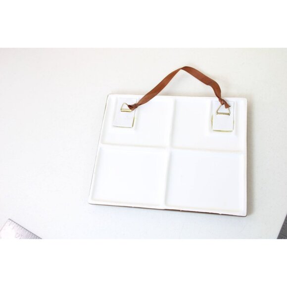 Ceramic Plaque Advice is What We Ask For Vintage Brown Glaze Wall 91848 - Picture 5 of 5